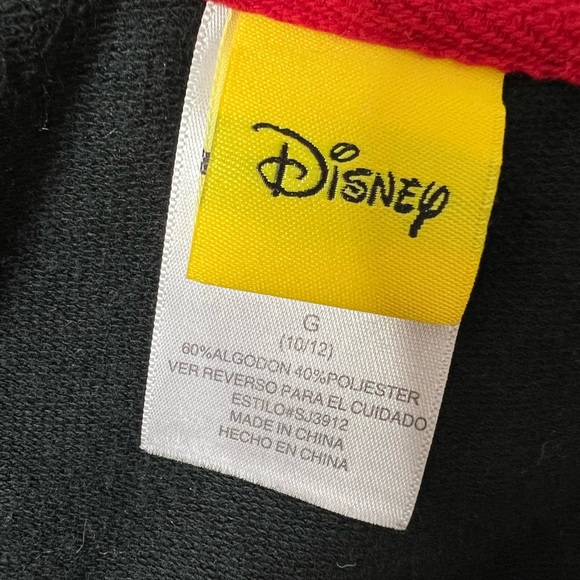 DISNEY Minnie Mouse Ruffle Hoodie Girls Size 10/12 - Picture 3 of 4